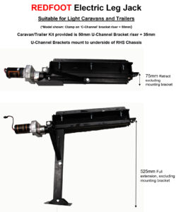 Redfoot electric leg dimensions